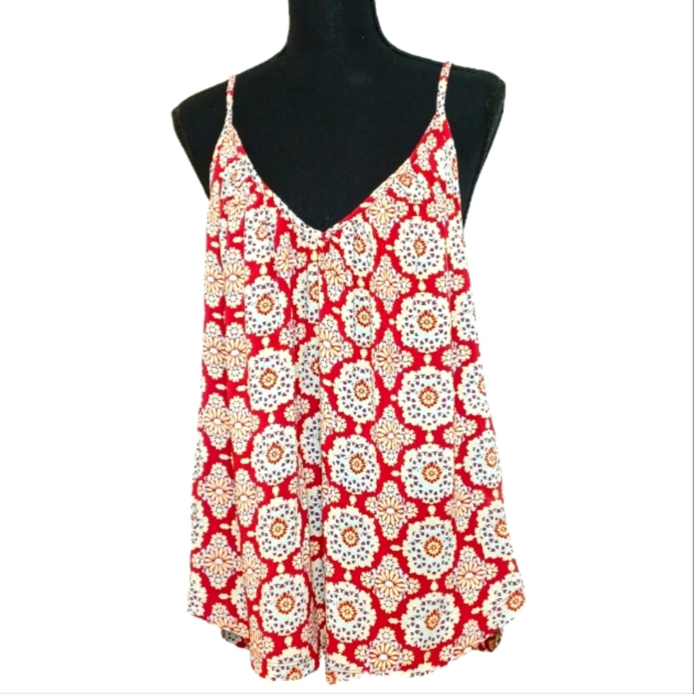 NEW w/tag Bishop + Young Multicolor Camisole Tank Top Blouse Women's Sz Med NWT